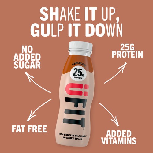 UFIT Chocolate 25g Protein Milkshake 