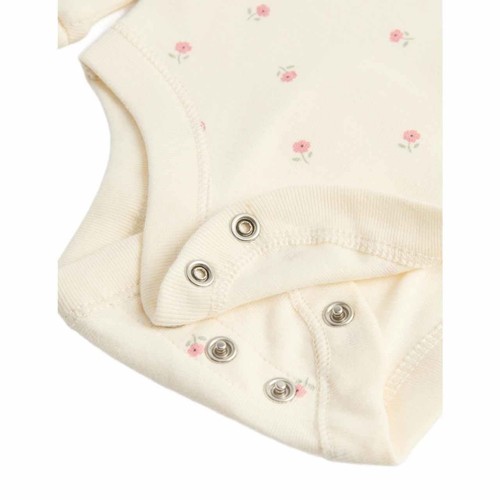 M&S Floral Long Sleeve Bodysuits, 2-3 Years, Pink