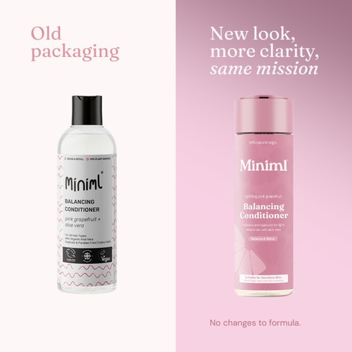 Miniml Balancing Hair Conditioner Uplifting Pink Grapefruit