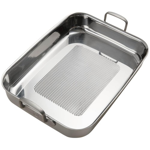M&S X Tom Kerridge Stainless Steel Roasting Tray, Silver