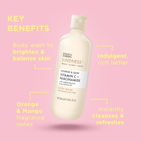 Baylis & Harding Kindness+ Vitamin C Brighten/Glow Body Wash