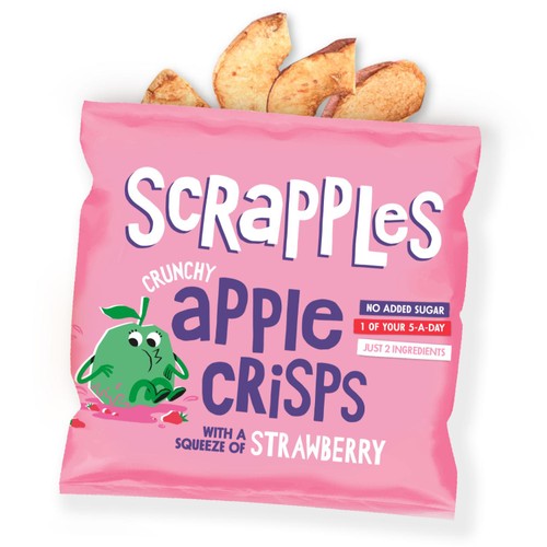 Scrapples Crunchy Apple & Strawberry Fruit Crisps