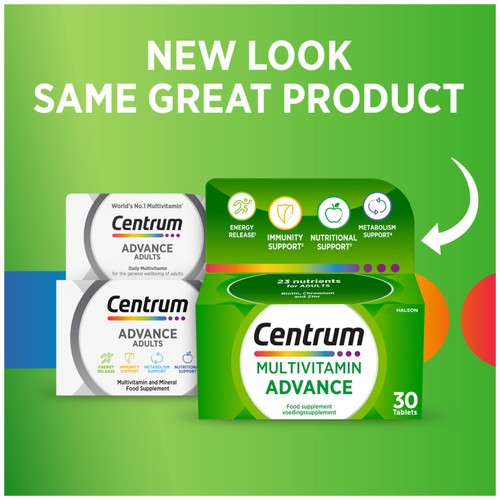 Centrum Advance Multivitamins & Vitamin Tablets, 30s