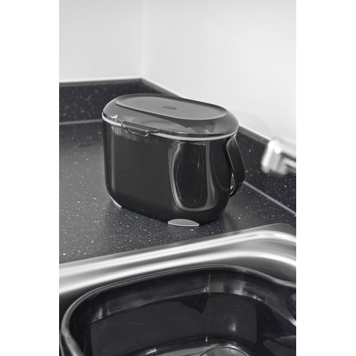 Addis Black/Grey Kitchen Food Compost Caddy