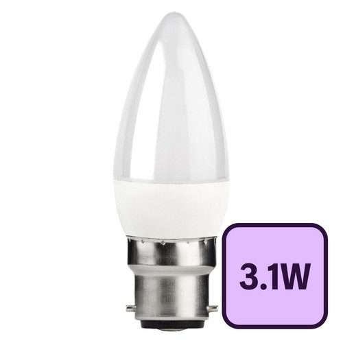 TCP LED Candle 250L B22 3.1W Warm White