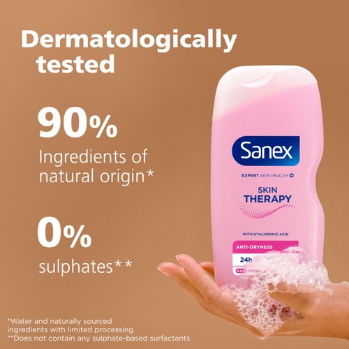 Sanex Skin Therapy Anti-Dryness Body Wash Shower Gel 450ml