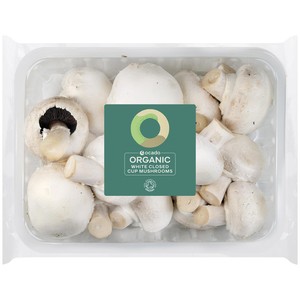 Ocado Organic White Closed Cup Mushrooms