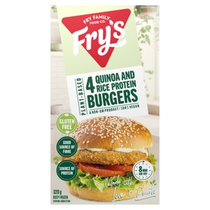 Fry's Meat Free Quinoa & Brown Rice Protein Burgers