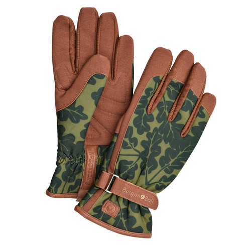 Burgon & Ball Oak Leaf Gloves Moss M/L