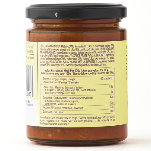 Crispino Pasta Sauce Tomato Melanzane