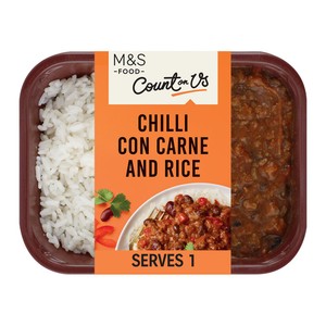 M&S Count On Us Chilli Con Carne & Rice