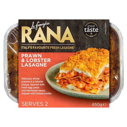 La Famiglia Rana Prawn & Lobster Lasagne