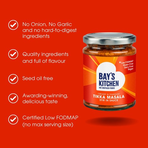 Bay's Kitchen Tikka Masala Low Fodmap Stir-in Sauce