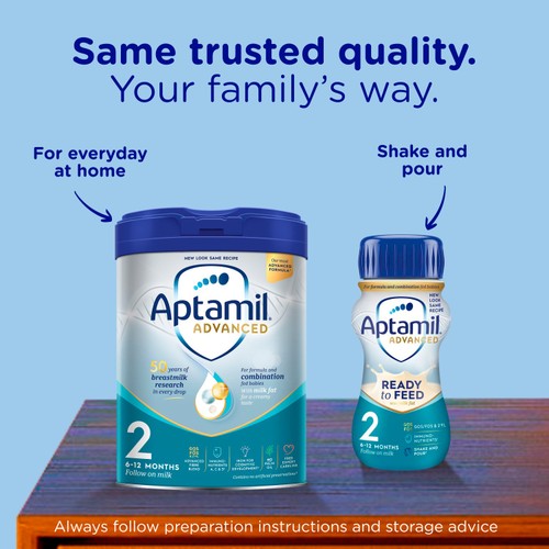 Aptamil Advanced 2 Follow On Baby Milk Formula Powder 6-12 Months