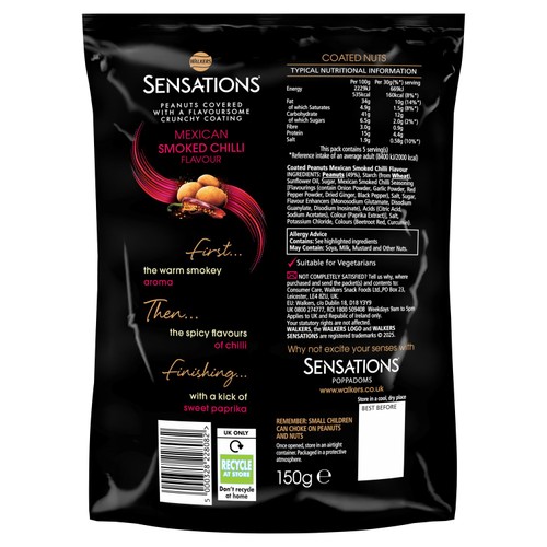 Sensations Mexican Smoked Chilli Coated Sharing Peanuts