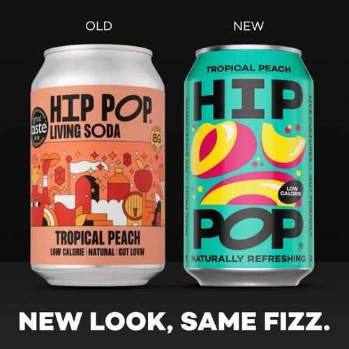 Hip Pop Tropical Peach Fizzy Drink