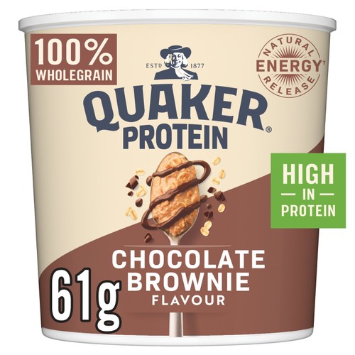Quaker Oats High Protein Chocolate Brownie Porridge Pot