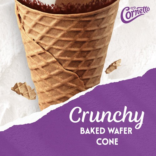 Cornetto Soft Cookies & Chocolate Ice Cream Cones