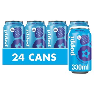 Poppi Wild Berry Soda Cans
