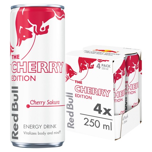 Red Bull Energy Drink Spring Edition Cherry