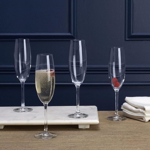 Mikasa Julie 8oz Champagne Flute Glasses Set of 4