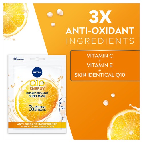 NIVEA Q10 Energy Anti-Wrinkle Face Sheet Mask