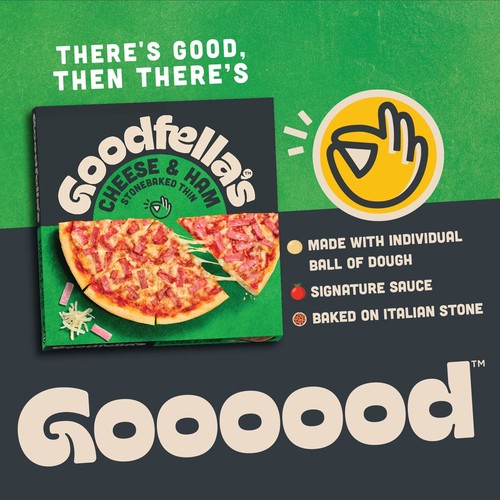 Goodfella's Stonebaked Thin Cheese & Ham Pizza