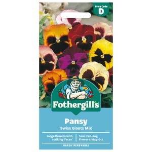 Mr Fothergill's Pansy Swiss Giants Mix