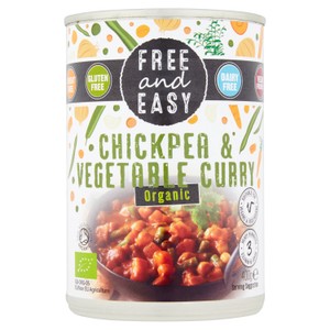 Free & Easy Free From Organic Chick Pea & Vegetable Curry