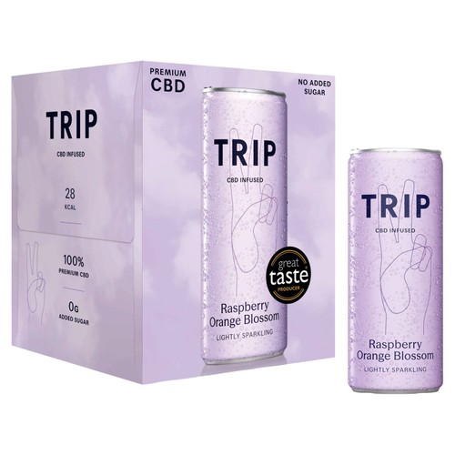 TRIP CBD Infused Raspberry Orange Blossom 
