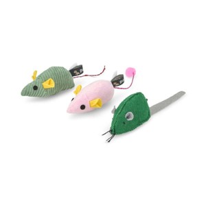Catkins Three Kind Mice Plush Cat Toys Ocado
