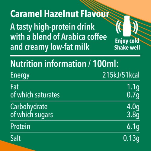 Starbucks Protein Drink With Coffee Caramel Hazelnut Flavour