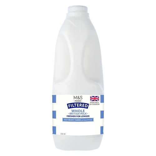 M&S Filtered Whole British Milk