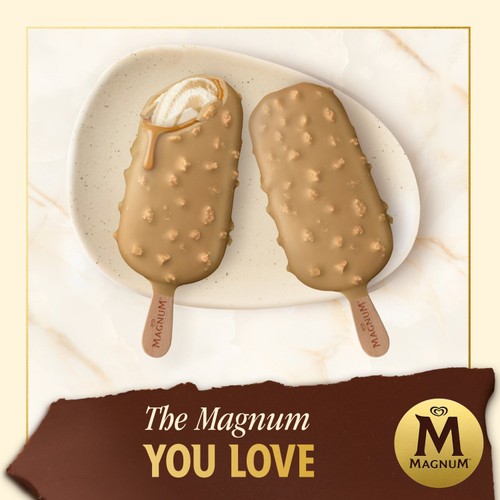 Magnum Double Gold Caramel Billionaire Ice Cream Sticks