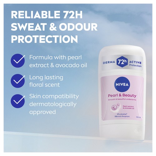 NIVEA Pearl & Beauty Anti-Perspirant Deodorant Stick 