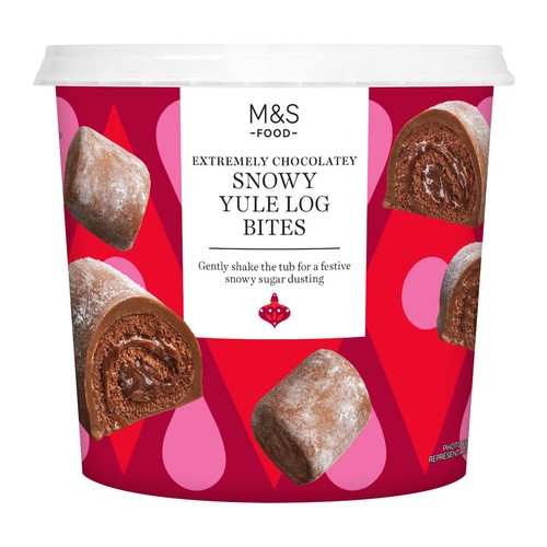 M&S Extremely Chocolatey Mini Yule Log Bites