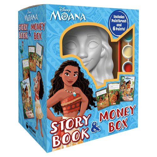 Igloo Books Money Box 2 Disney - Disney Moana Story Book & Money Box