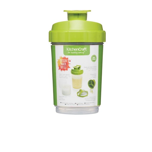 KitchenCraft Healthy Eating 575ml Protein Shaker Bottle