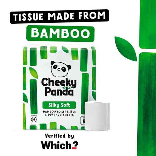 Cheeky Panda Silky Soft Bamboo Toilet Paper