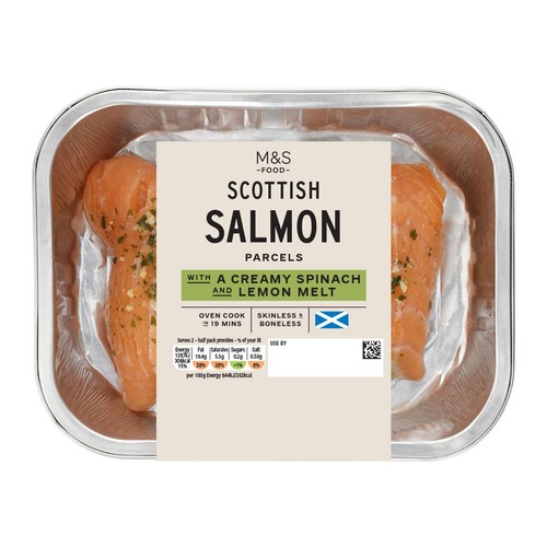 M&S 2 Scottish Salmon Parcels