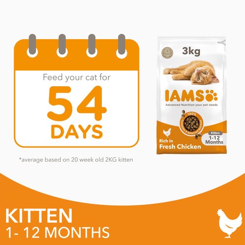 IAMS 1-12 Months Kitten Dry Cat Food Chicken