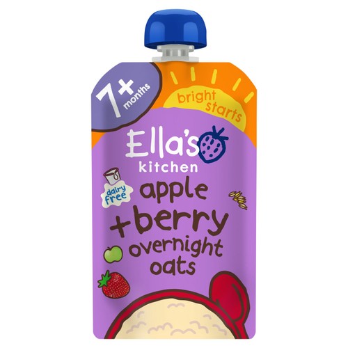 Ella's Kitchen Organic Apple & Berry Dairy Free Overnight Oats 7+ Months