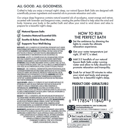 Baylis & Harding Goodness Sleep Epsom Bath Salts Lavender & Bergamot