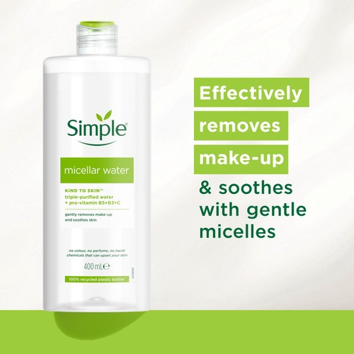 Simple Kind To Skin Micellar Cleansing Water