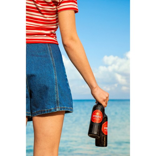 Estrella Damm Premium Lager Beer Bottles