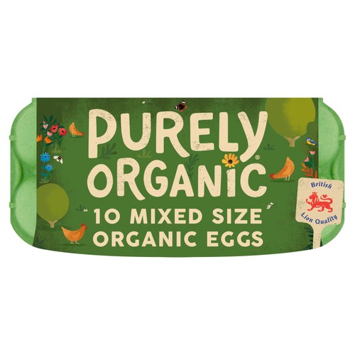 Purely Organic Free Range Mixed Weight Eggs