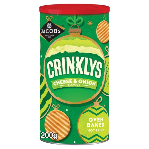 Jacob's Crinklys Cheese & Onion Baked Snacks
