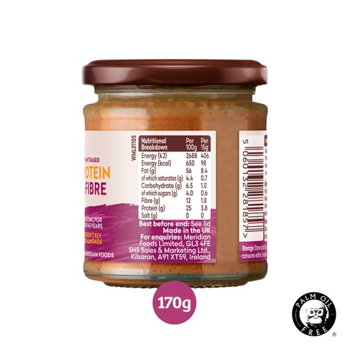 Meridian Crunchy Almond Butter 100% Nuts
