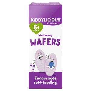 Kiddylicious Blueberry Mini Wafers Baby Snacks Multi