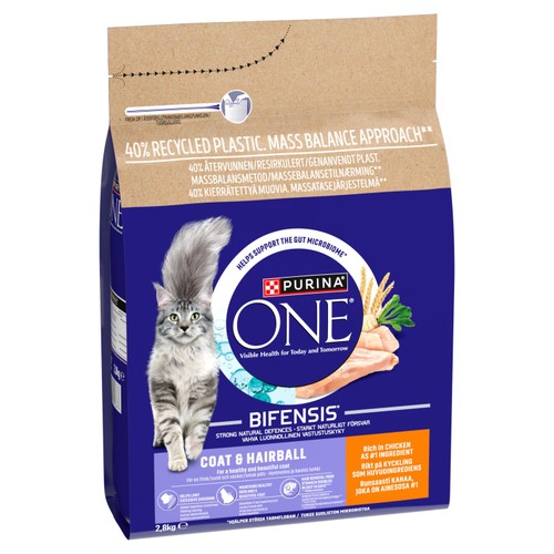 Purina One Coat and Hairball Chicken Dry Cat Food